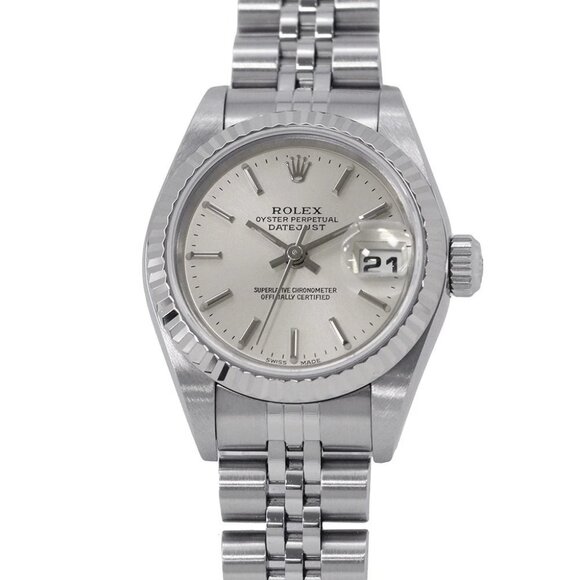 Rolex Other - ROLEX Datejust 26mm Stainless Steel 18K White Gold Silver Dial